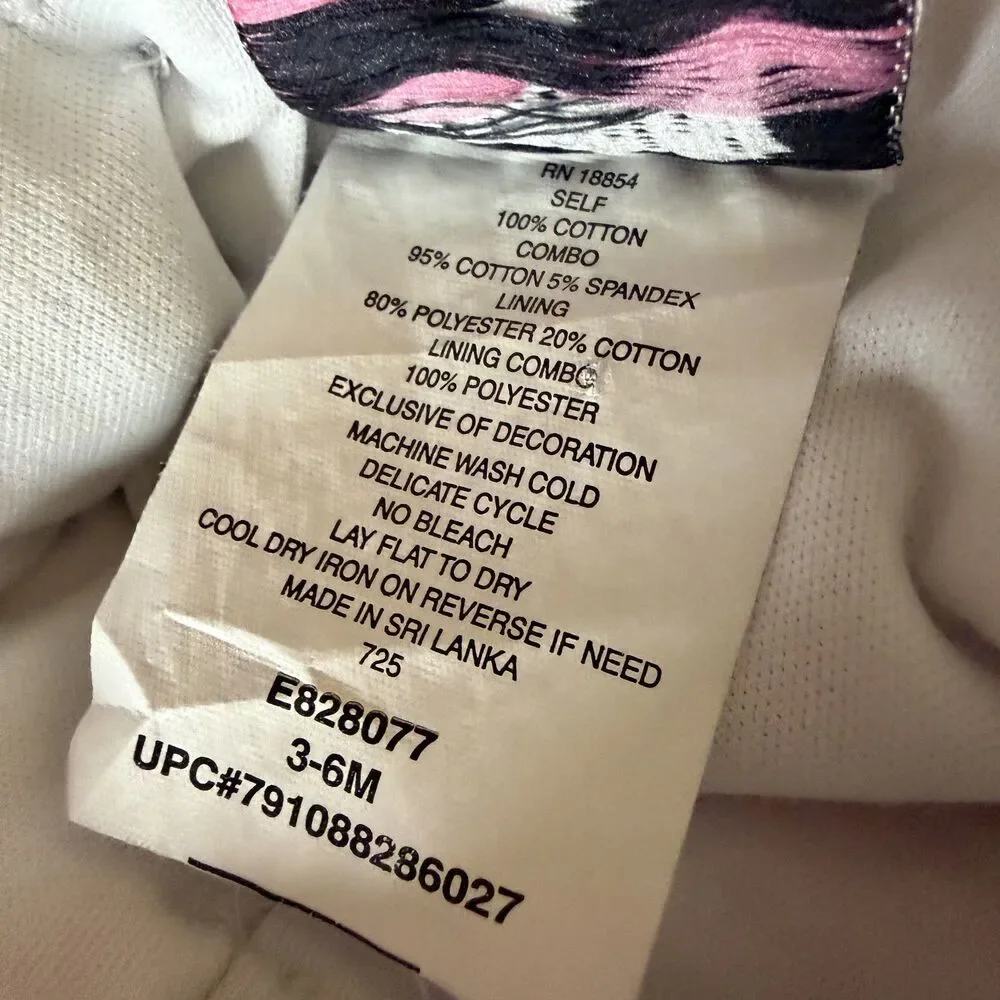 Counting Daisies Sun Dress Infant Baby Girl Lace Floral Pink Gray 3 6 Month